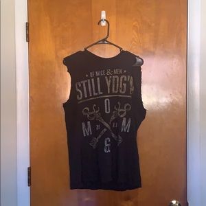 Off Mice and Men Distressed Band Tank Top